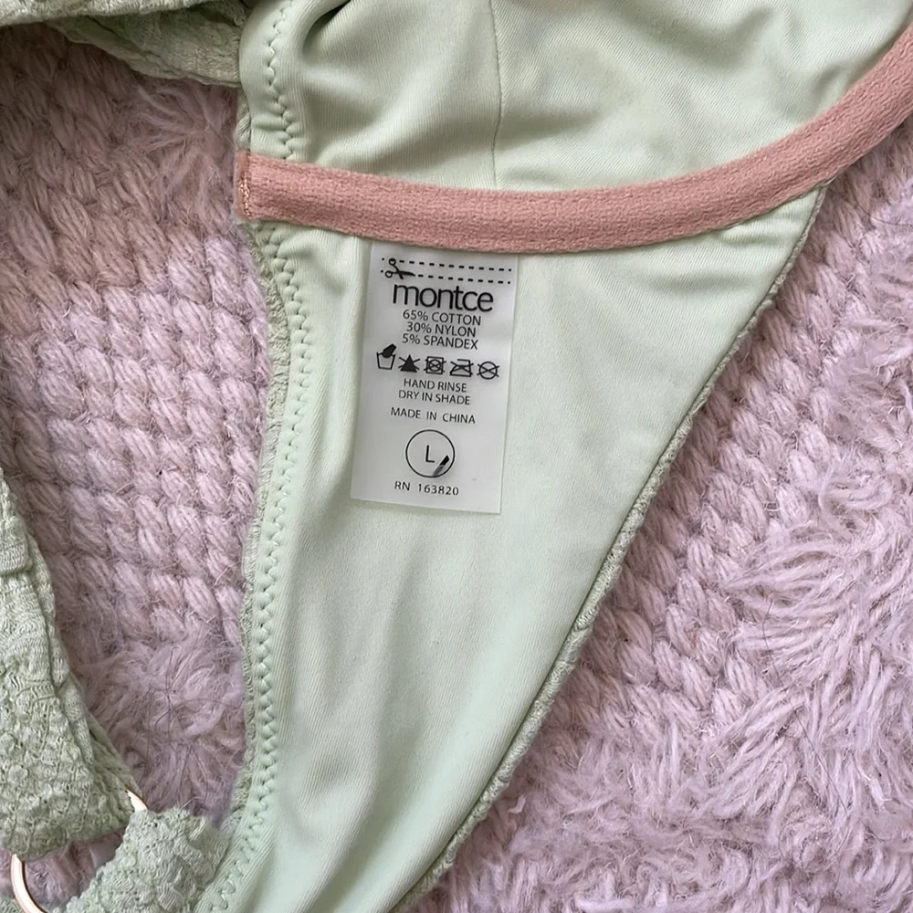 New Montce Petal Floral Jacquard Bikini Top - Picture 5 of 6